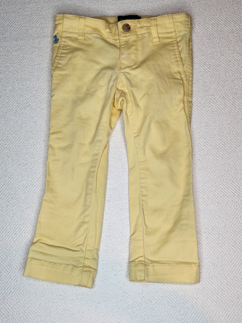 Ralph Lauren Pale Yellow Toddler Chino Pants